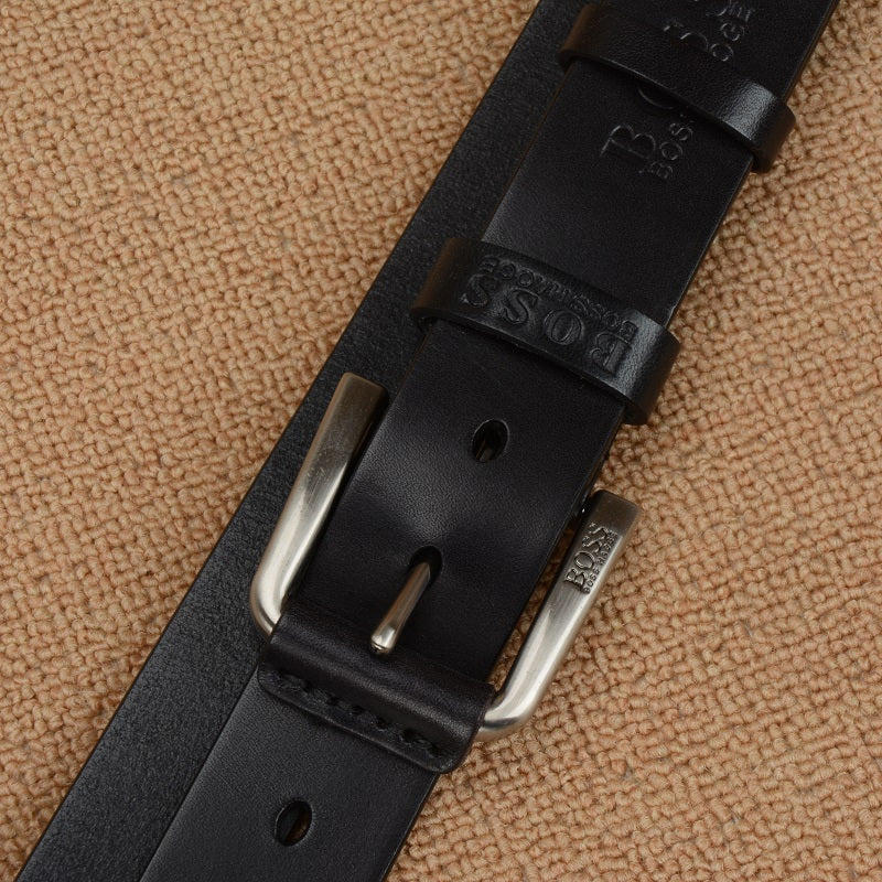 First Layer Cowhide Business Casual Men's Pin Buckle Belt