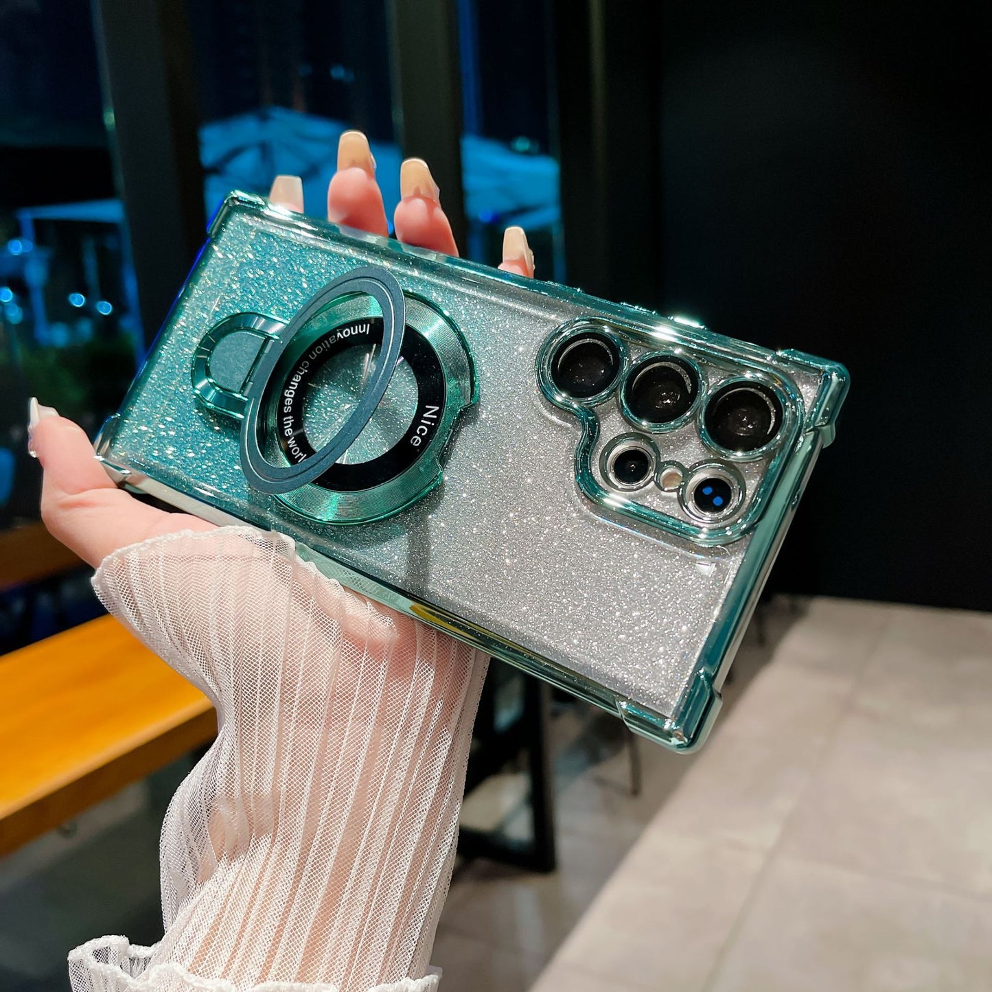 Electroplating Four-corner Airbag Drop-resistant Phone Case