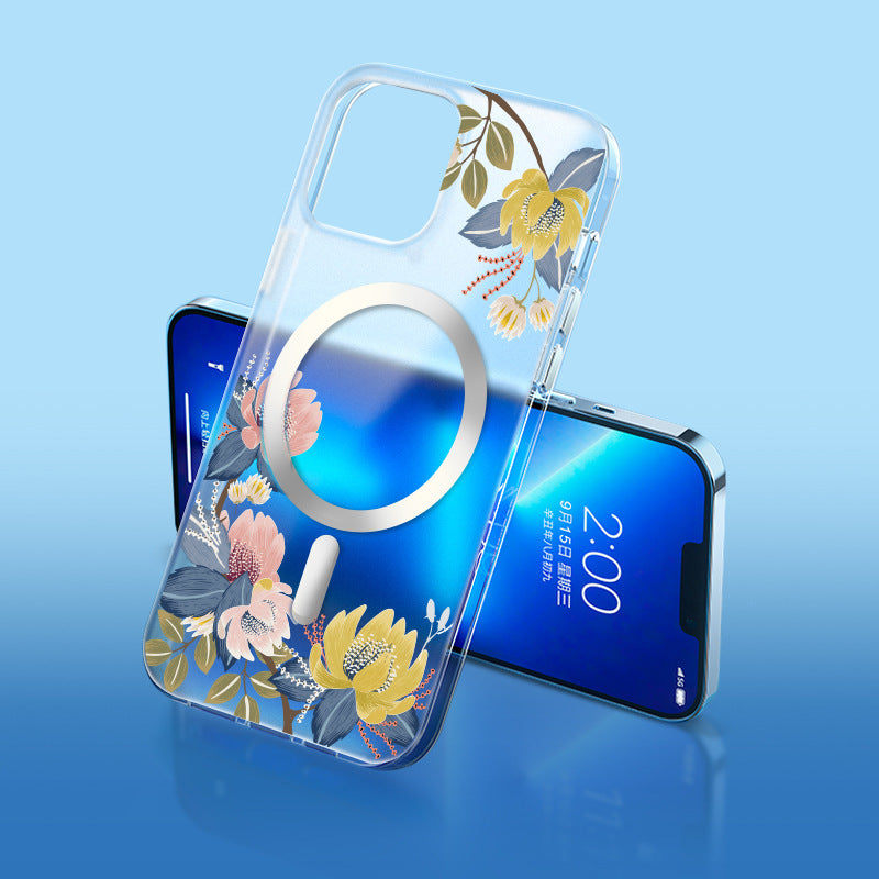 Transparent Magnetic All-inclusive Mobile Phone Case