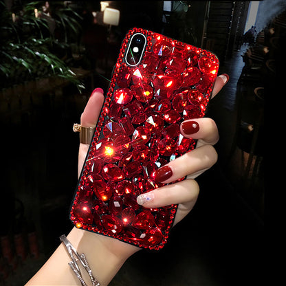 Phone Case New Full Diamond Rhinestone Gem All-inclusive Drop-resistant