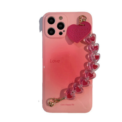 Temperament Blooming Chain Silicone Phone Case