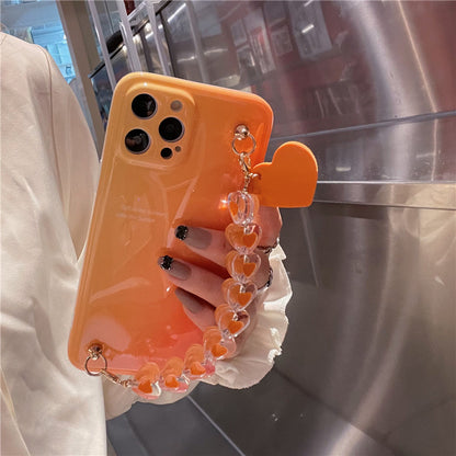 Temperament Blooming Chain Silicone Phone Case