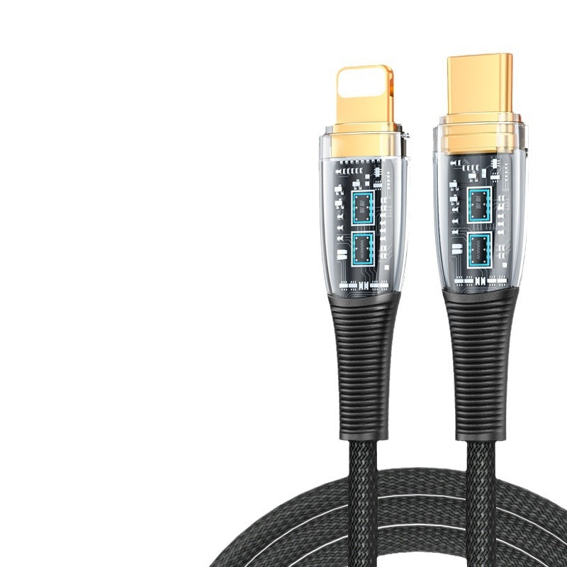 Low Temperature Fast Charging Transparent Data Cable
