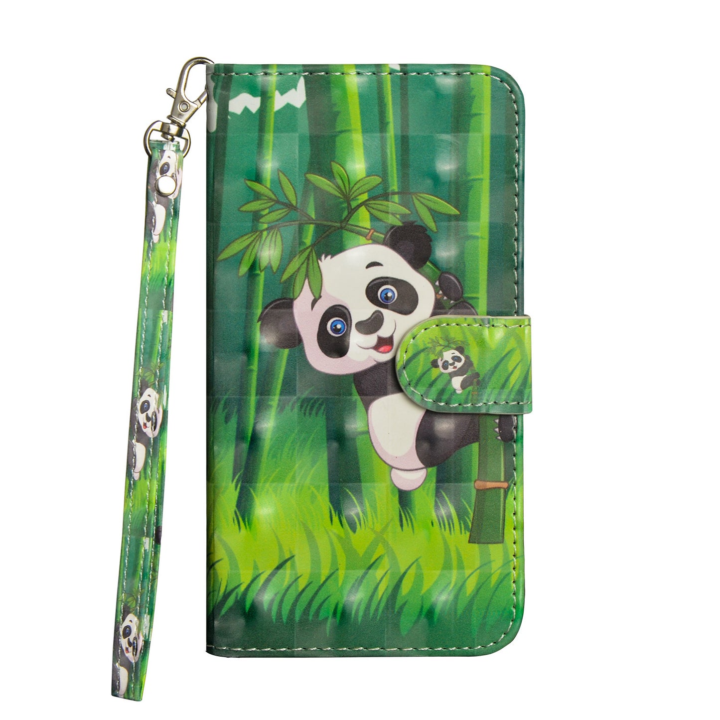 Card Flip Wallet Painted 3D Leather Phone Case
