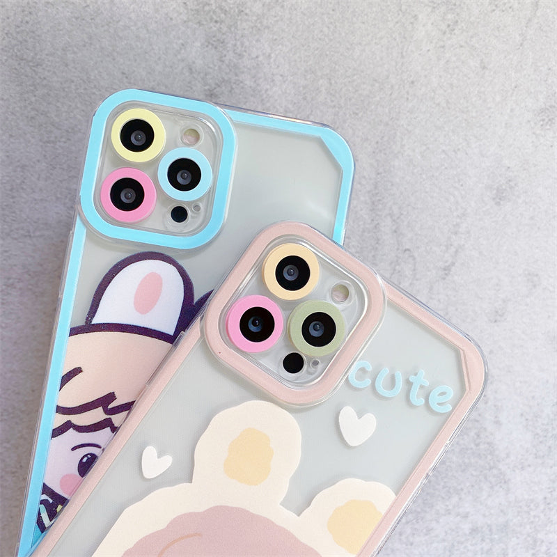 Love Brown Bear Is Suitable For Transparent Soft Shell