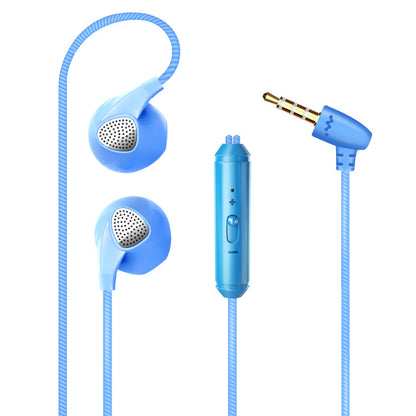 Sports Belt Wheat Color In-ear Headphones For Wire-controlled High Sound Quality
