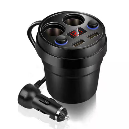 Car Charger Cup Type Fast Charging Plug Car Mobile Phone Multi-function Cup Type Car Charger